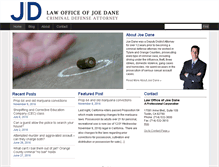Tablet Screenshot of joedane.com